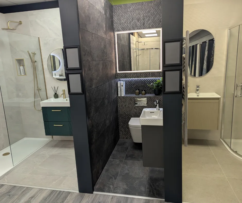 A Bold Statement in Stone-Inspired Tiles